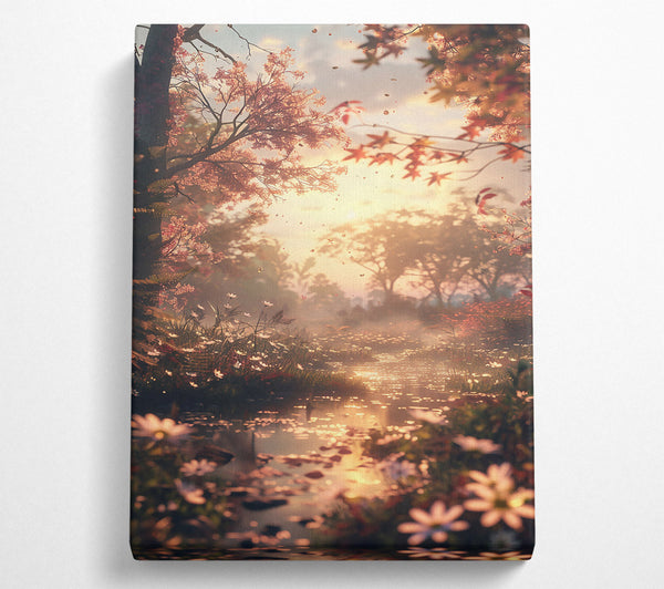  A Canvas Print of Golden Pond Dreams Canvas Art