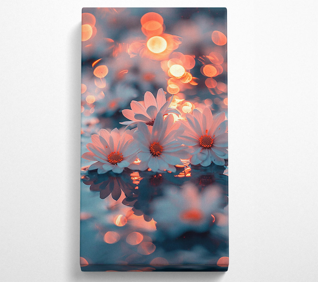  A Canvas Print of Orange Bloom Reflection Canvas Print