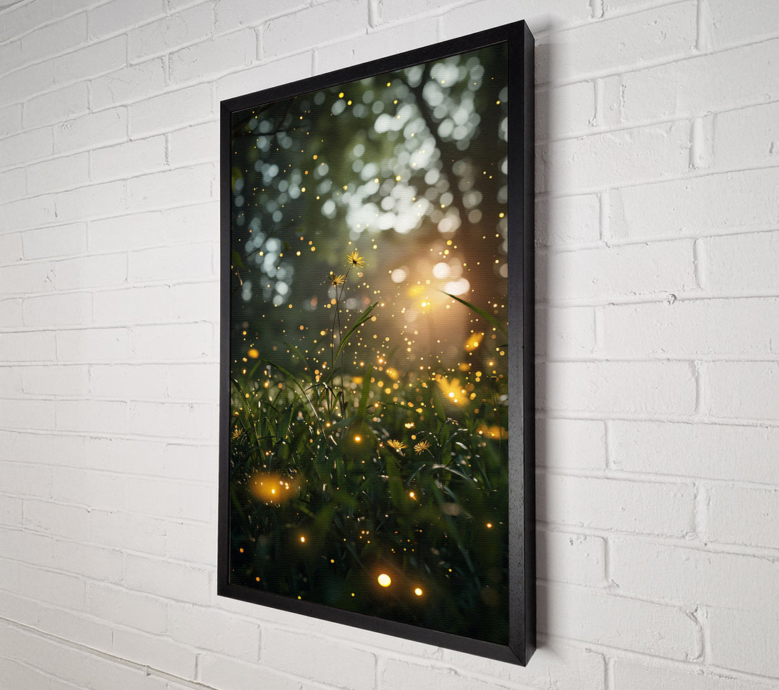  A Canvas Print of Golden Grass Glow Canvas Wall Art