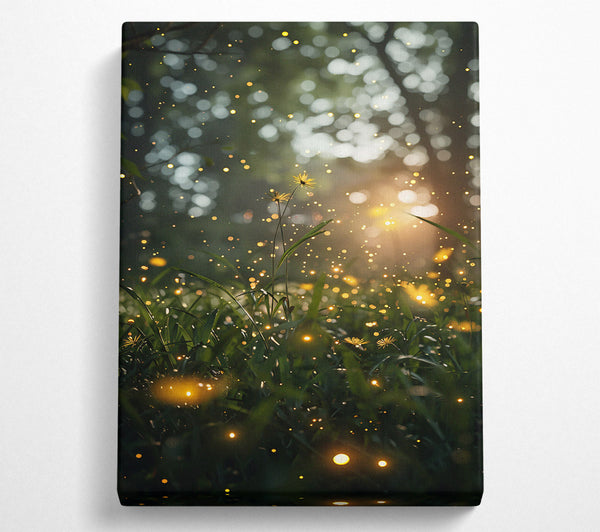 A Canvas Print of Golden Grass Glow Canvas Wall Art