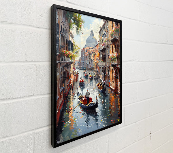 Golden Gondola Reflections