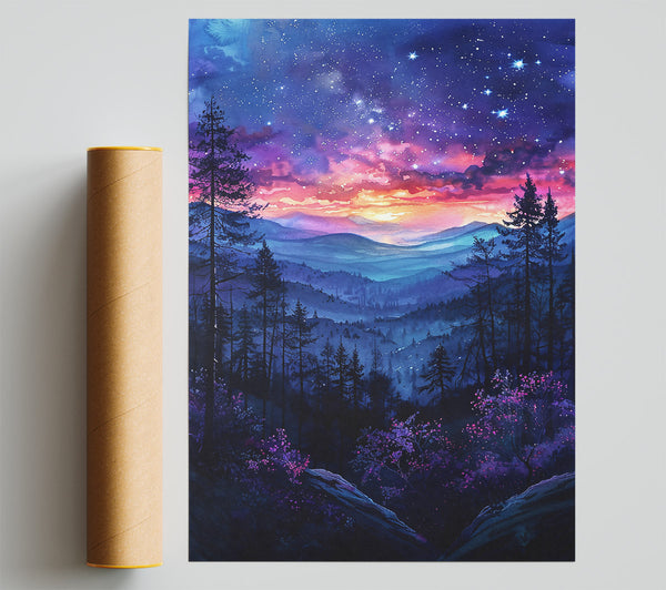 Purple Mountain Twilight Giclee Print