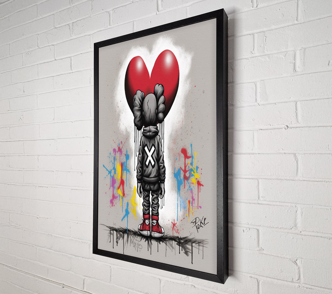  A Canvas Print of Graffiti Love Canvas Art