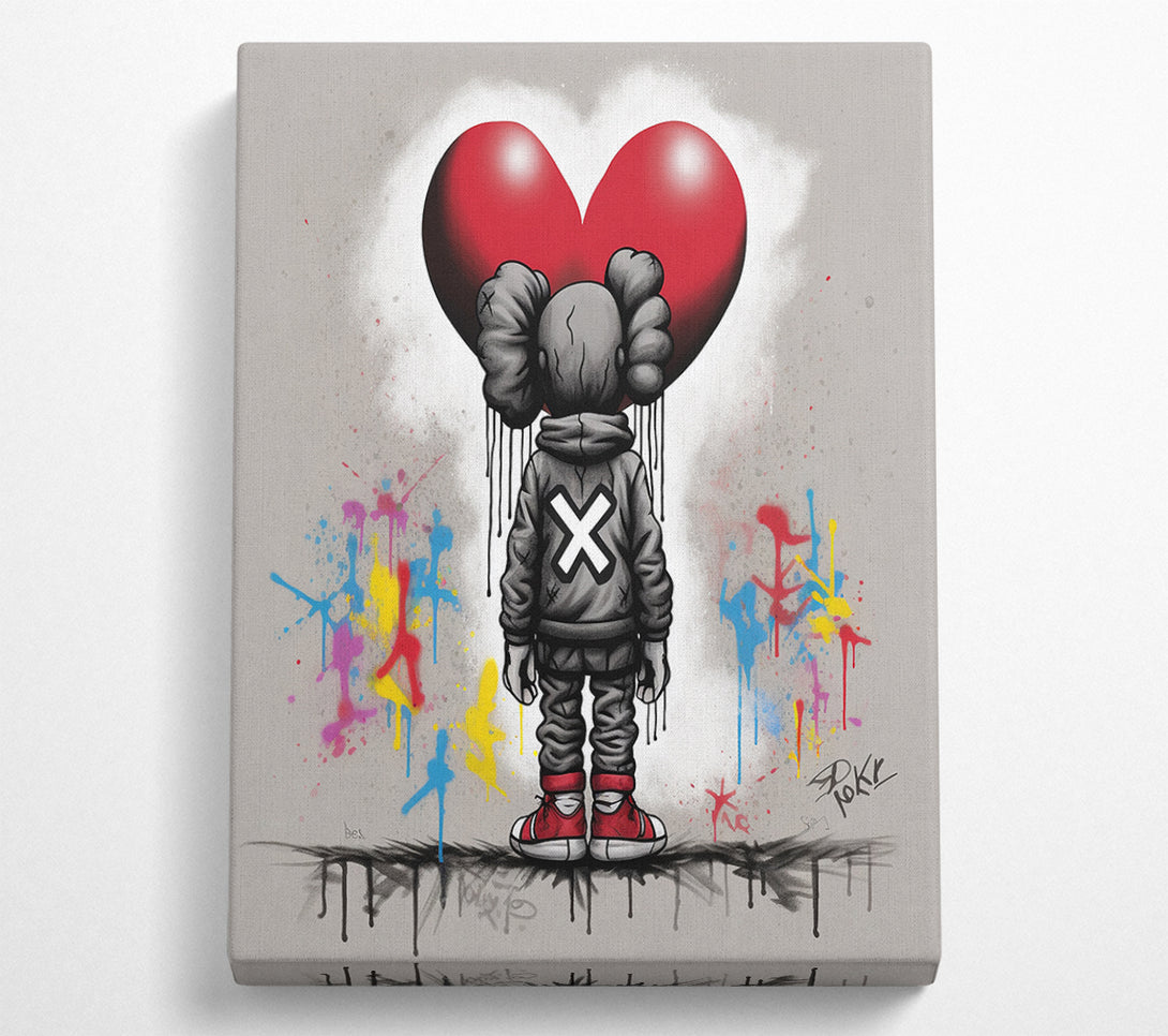  A Canvas Print of Graffiti Love Canvas Art