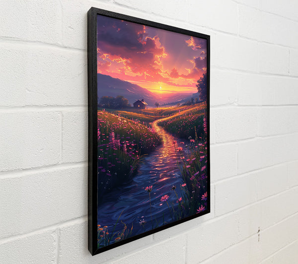 Orange Sunset Stream