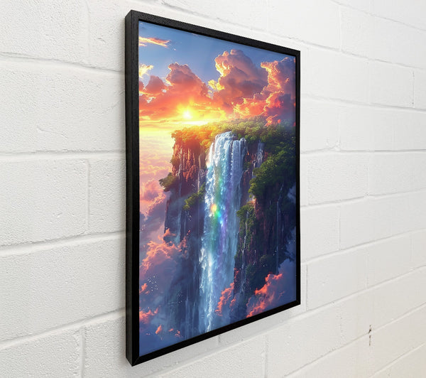 Orange Sky Waterfall