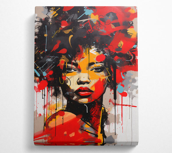  A Canvas Print of Graffiti Punch Canvas Wall Art
