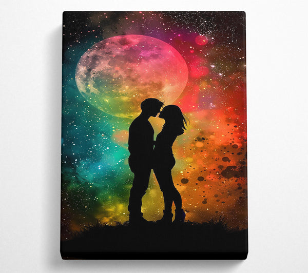  A Canvas Print of Orange Cosmic Kiss Canvas Art