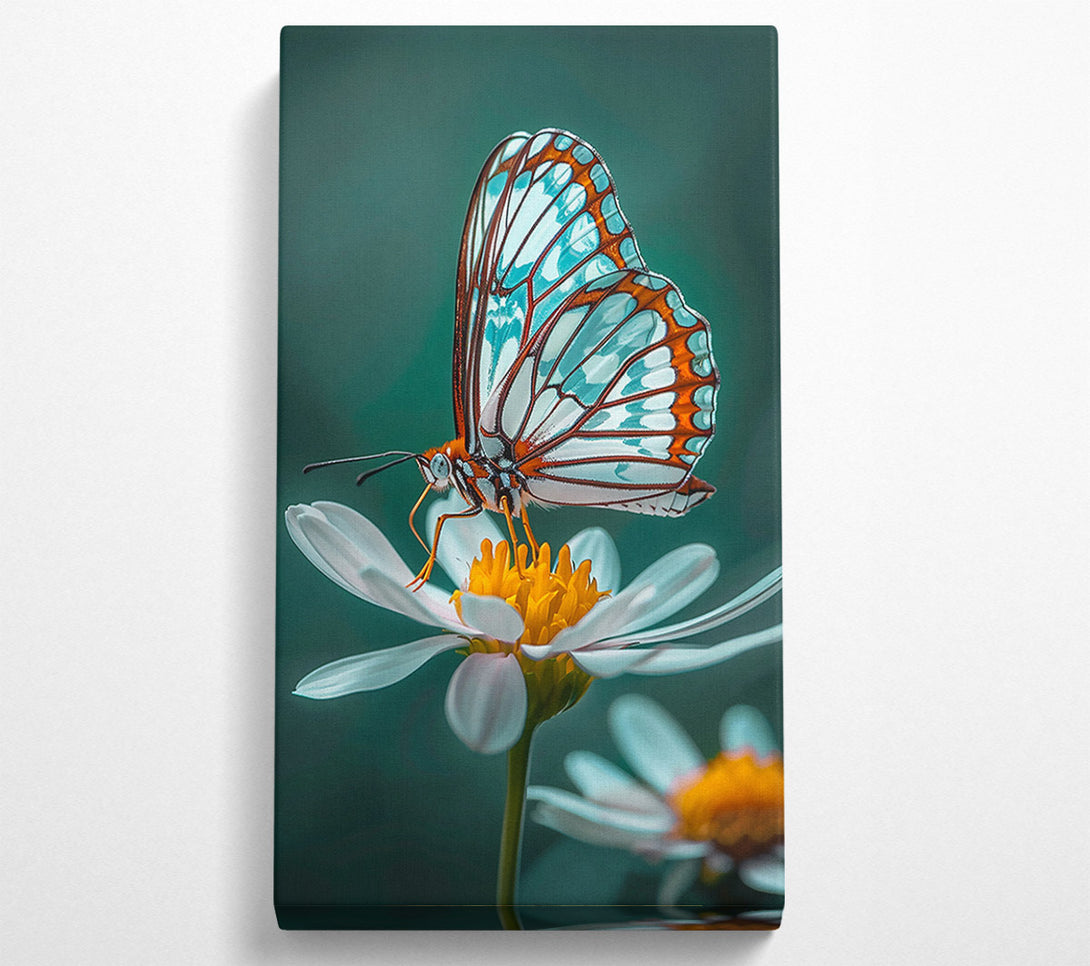  A Canvas Print of Azure Butterfly Bloom Canvas Art
