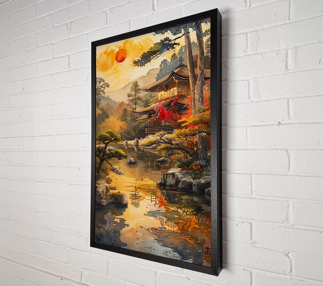  A Canvas Print of Golden Temple Reflections Canvas Art