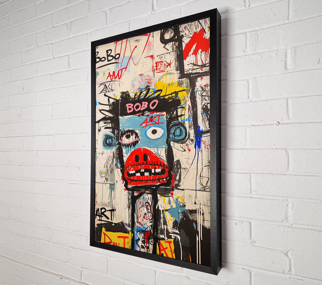  A Canvas Print of Grafitti Bobo Canvas Print