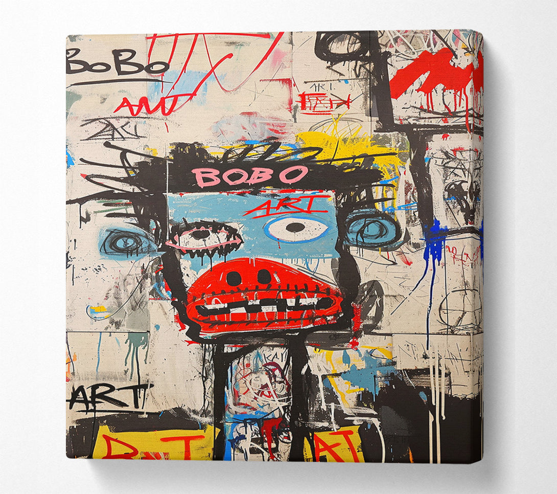  A Canvas Print of Grafitti Bobo Canvas Print