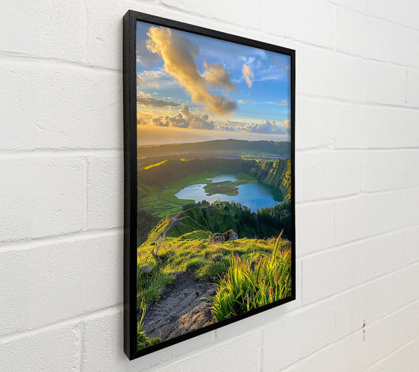 Golden Green Lake View