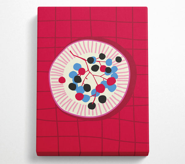  A Canvas Print of Grapes On A Plate Bohemian Canvas Art