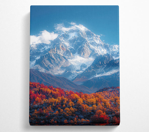  A Canvas Print of Autumn Blue Peaks Canvas Print