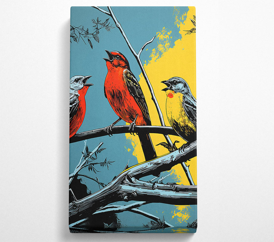  A Canvas Print of Great Tit Laugh Canvas Wall Art