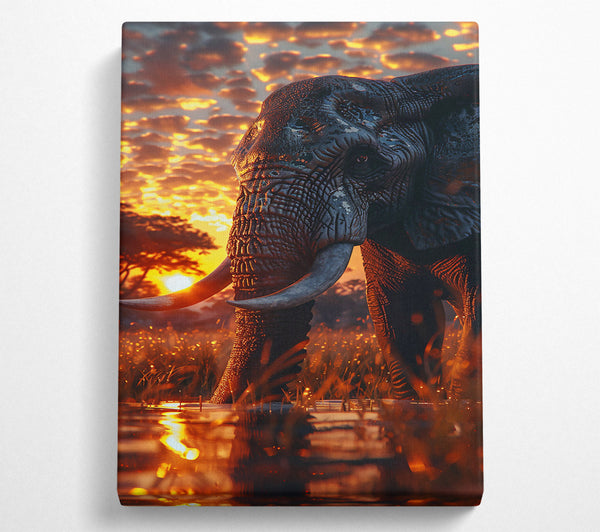  A Canvas Print of Golden Sunset Giant Canvas Print