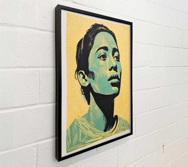 Green And Black Woman