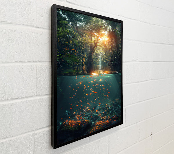Orange Fish Beneath Green Trees