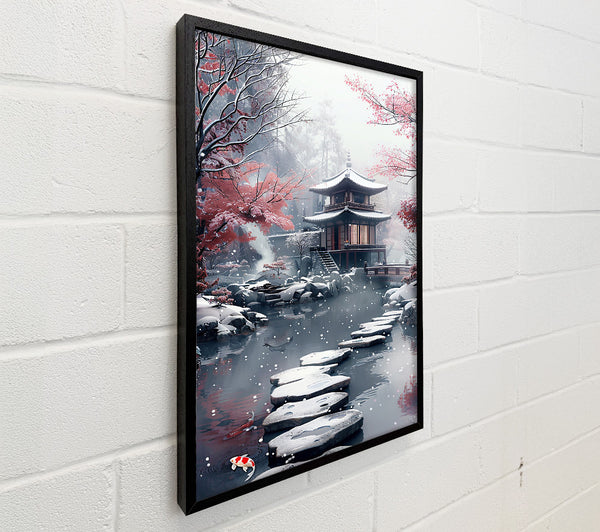 Pink Sky Pagoda Pond