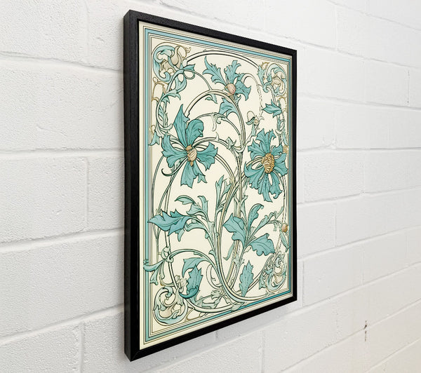 Green Flower Vine Deco