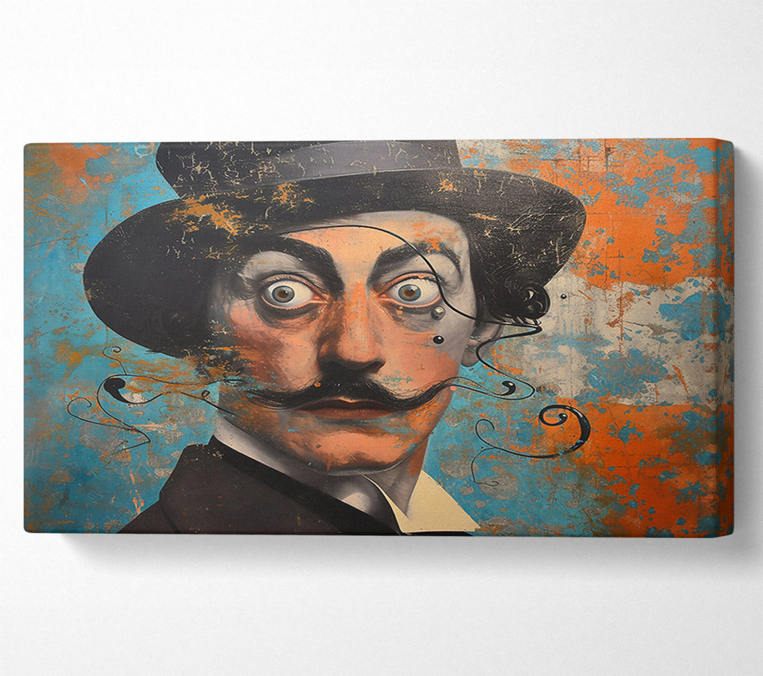  A Canvas Print of The Blue Gentleman'S Gaze Canvas Art