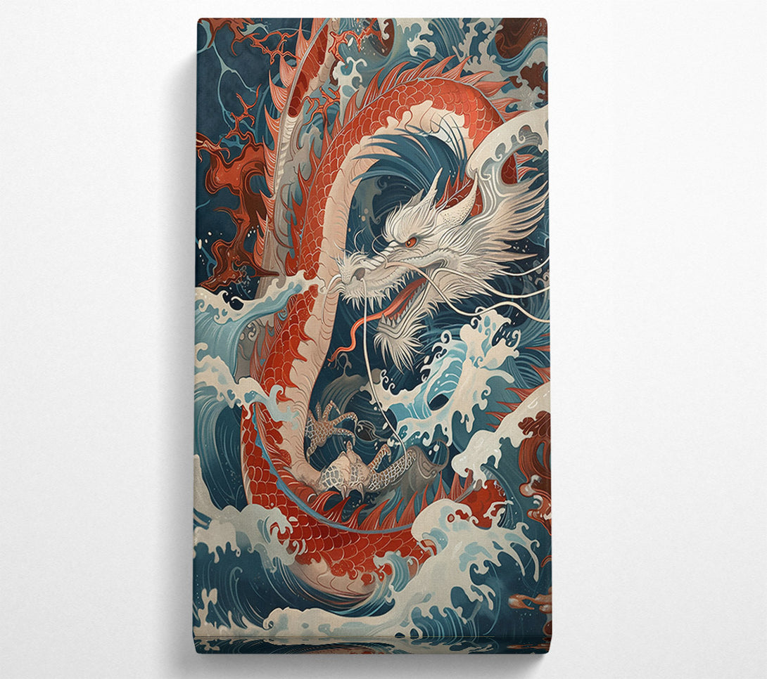  A Canvas Print of Crimson Dragon'S Rise Canvas Print