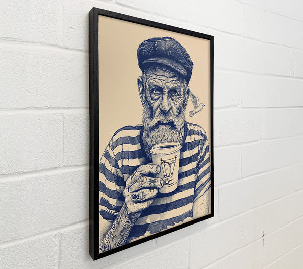 Blue Stripe Coffee Break