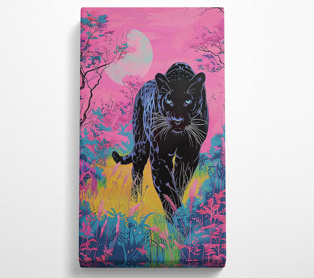  A Canvas Print of Pink Panther'S Gaze. Canvas Art