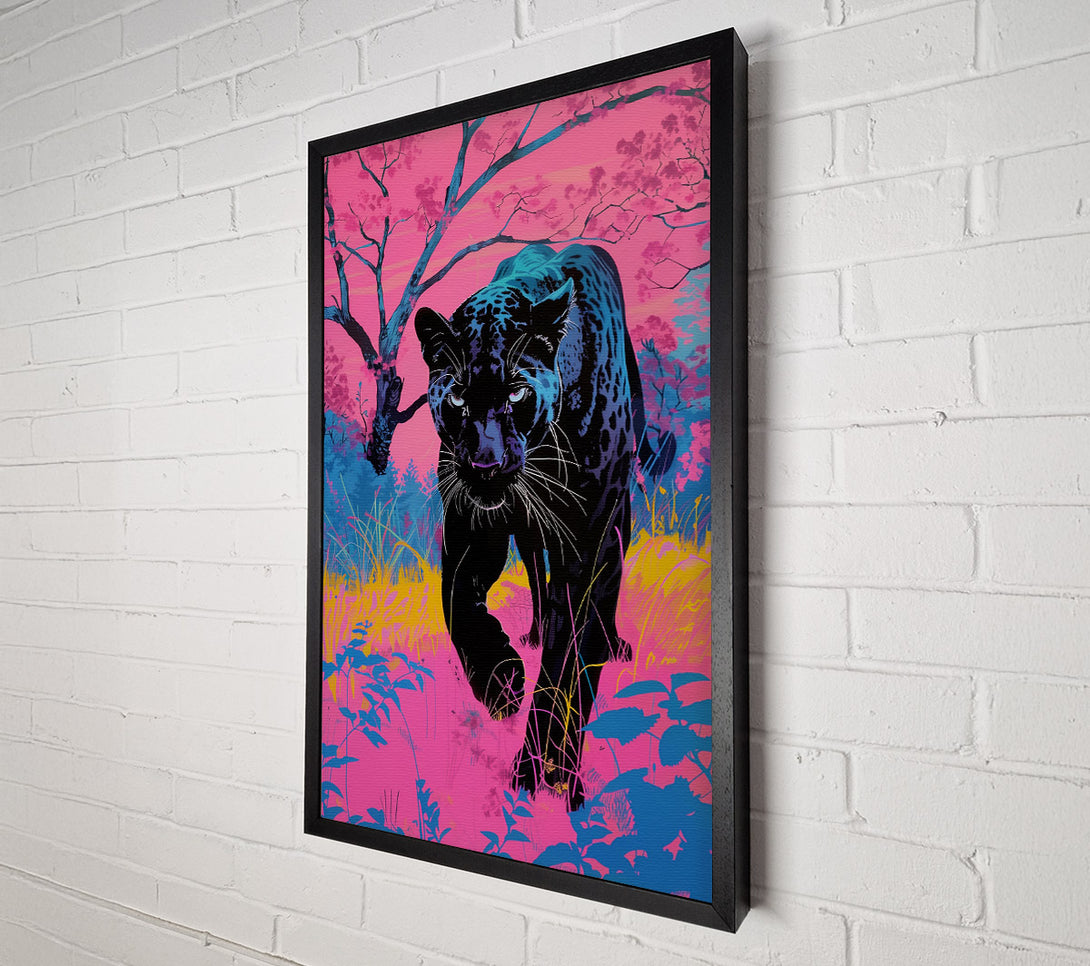  A Canvas Print of Pink Panther Prowl Canvas Wall Art