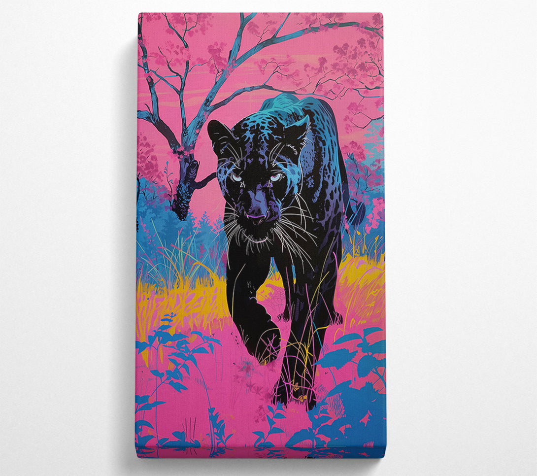  A Canvas Print of Pink Panther Prowl Canvas Wall Art