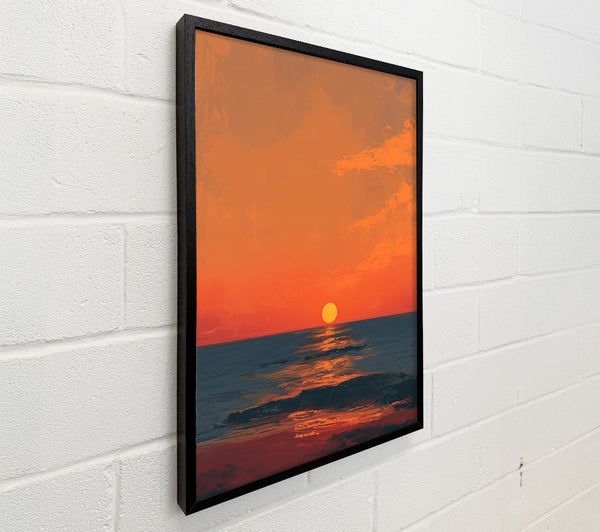 Orange Sunset Sea