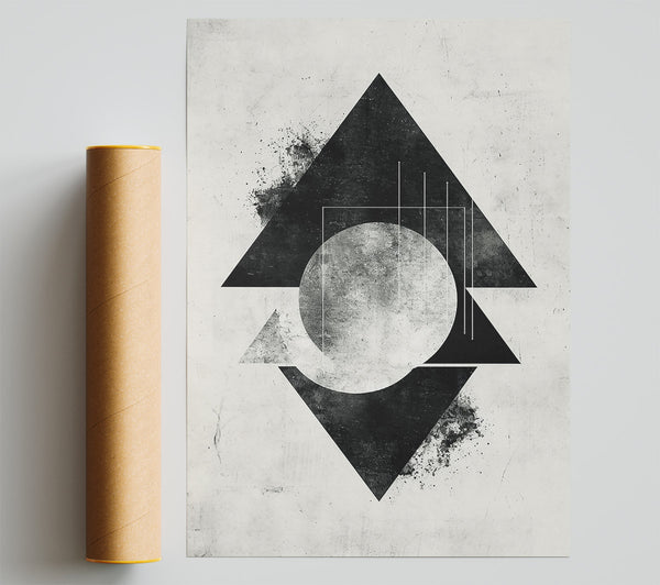 Black And White Geometry Print