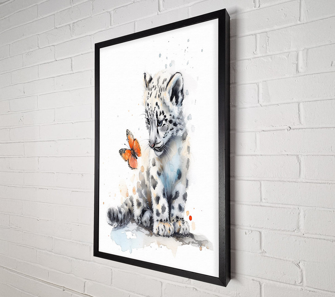  A Canvas Print of Orange Snow Leopard Dream Canvas Wall Art
