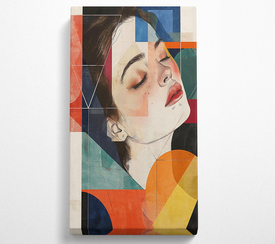  A Canvas Print of Orange Geometric Dream Canvas Wall Art