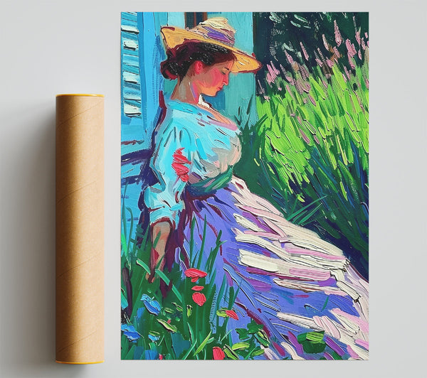 Purple Garden Daydream Poster