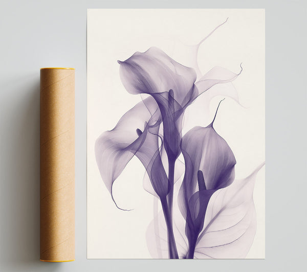 Lavender Ghostly Blooms Giclee Print