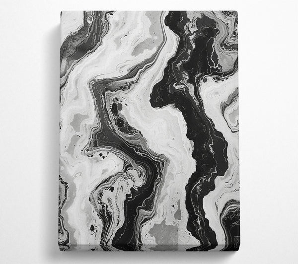  A Canvas Print of Grey Marble Flow Canvas Wall Art