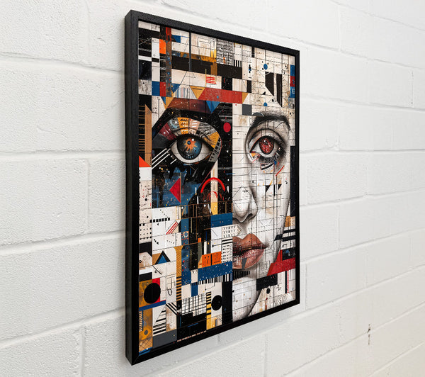 Red Gridded Gaze