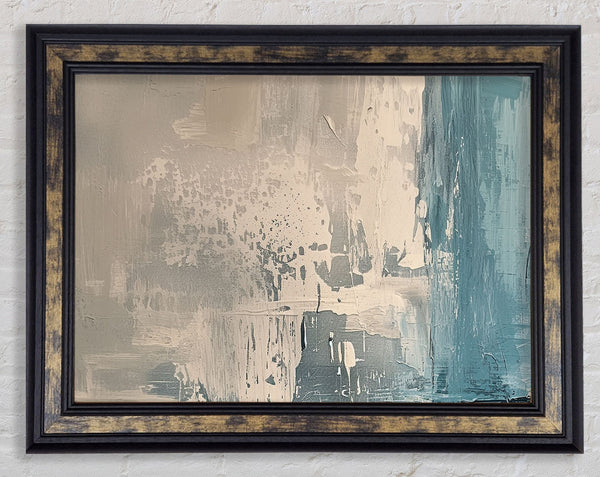 Greys To Blue Framed Print
