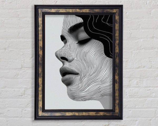 Greys Woman Framed Print