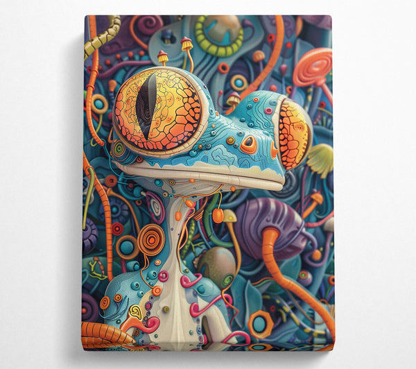  A Canvas Print of Orange Eye Anomaly Canvas Wall Art