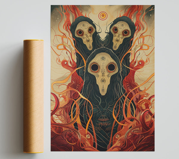 Crimson Eyes Of The Void Giclee Print