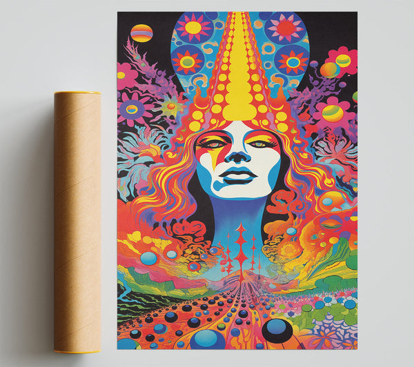 Groovy Acid Woman Giclee Print