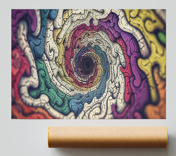 The Purple Vortex Print