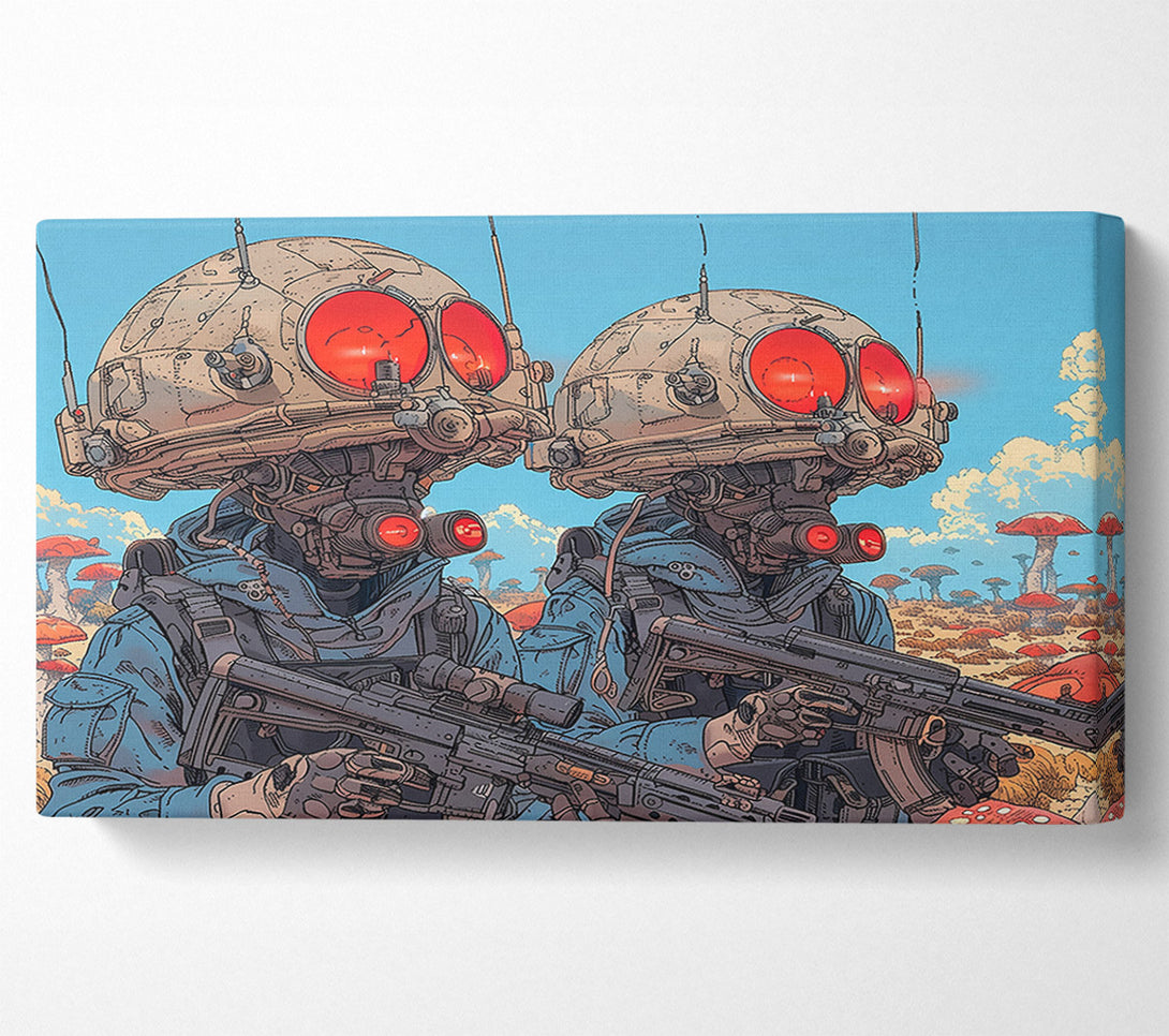  A Canvas Print of Red Eyes On Patrol Canvas Print