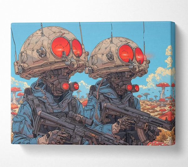  A Canvas Print of Red Eyes On Patrol Canvas Print