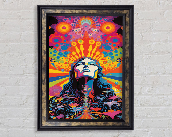 Groovy Girl Framed Print