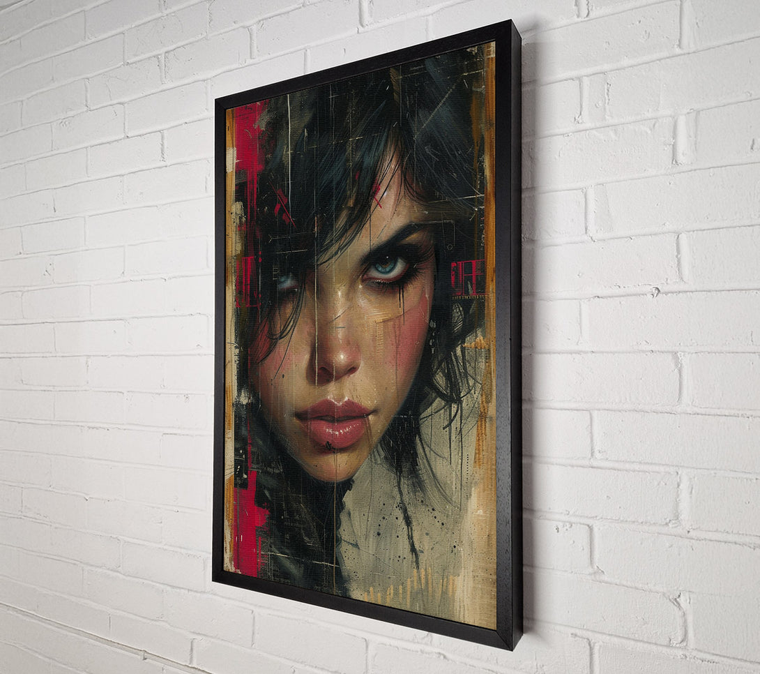  A Canvas Print of Grunge Gaze Canvas Wall Art