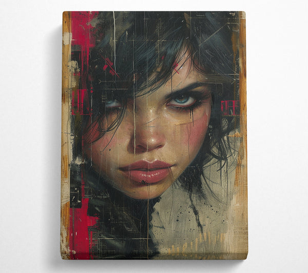  A Canvas Print of Grunge Gaze Canvas Wall Art